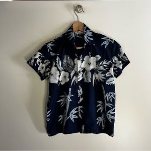 ALVISH ENJOY LIFE HAWAIIAN SHIRT WITH TROPICAL FLOWER